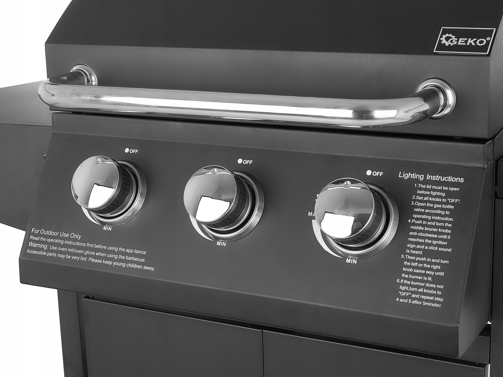 GAZOWY GRILL OGRODOWY 3+1 11,6 kW RUSZT 4 PALNIKI PALNIK BOCZNY KÓŁKA RUSZT
