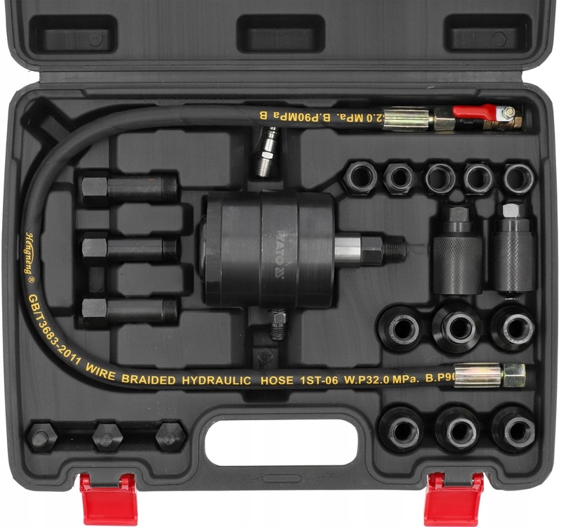 YATO PROFESJONALNY PNEUMATYCZNY ZESTAW DO DEMONTAŻU WTRYSKIWACZY YT-05335