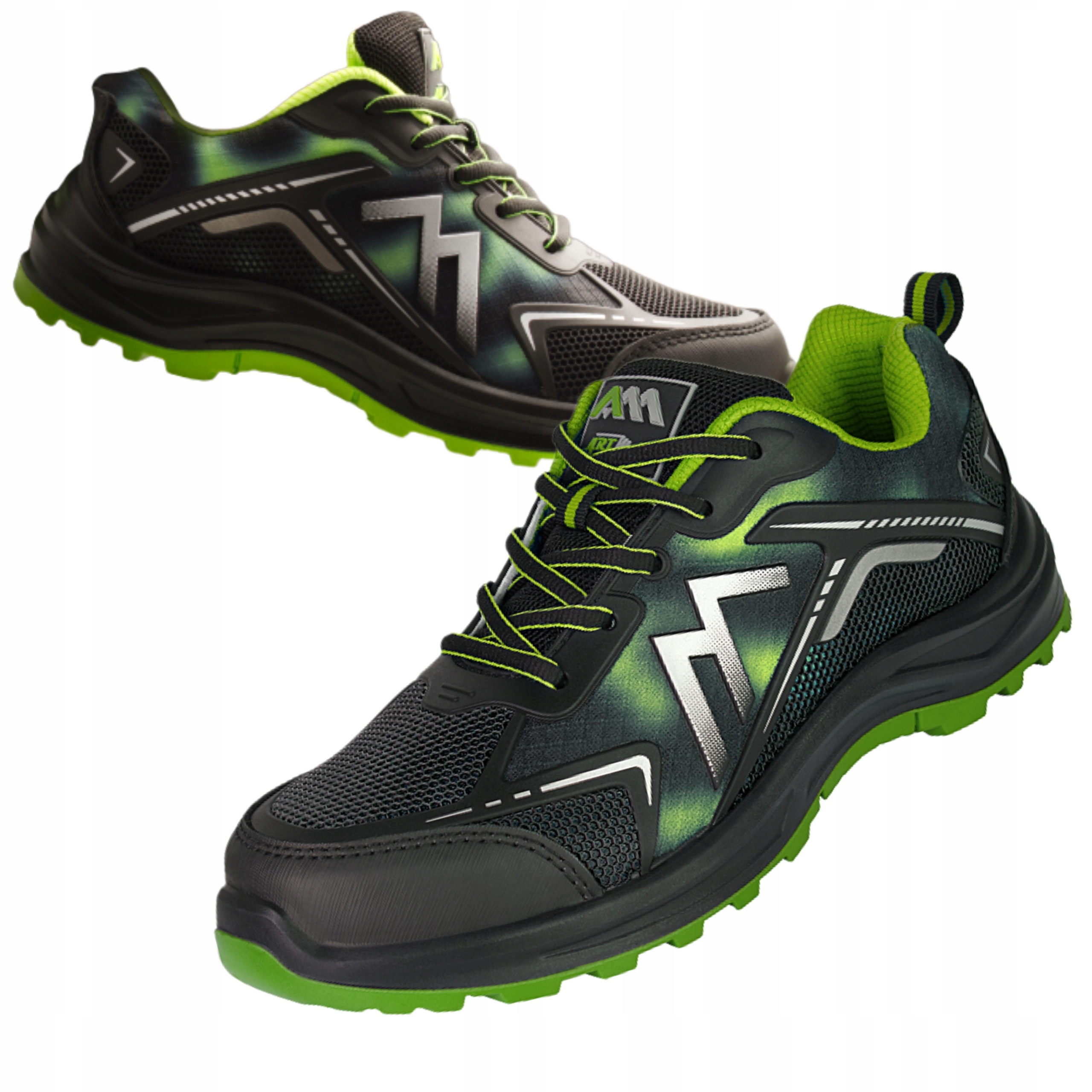 BUTY ROBOCZE PÓŁBUTY PODNOSEK S1 SR LEKKIE ADIDASY LETNIE MIRAGE GREEN 41