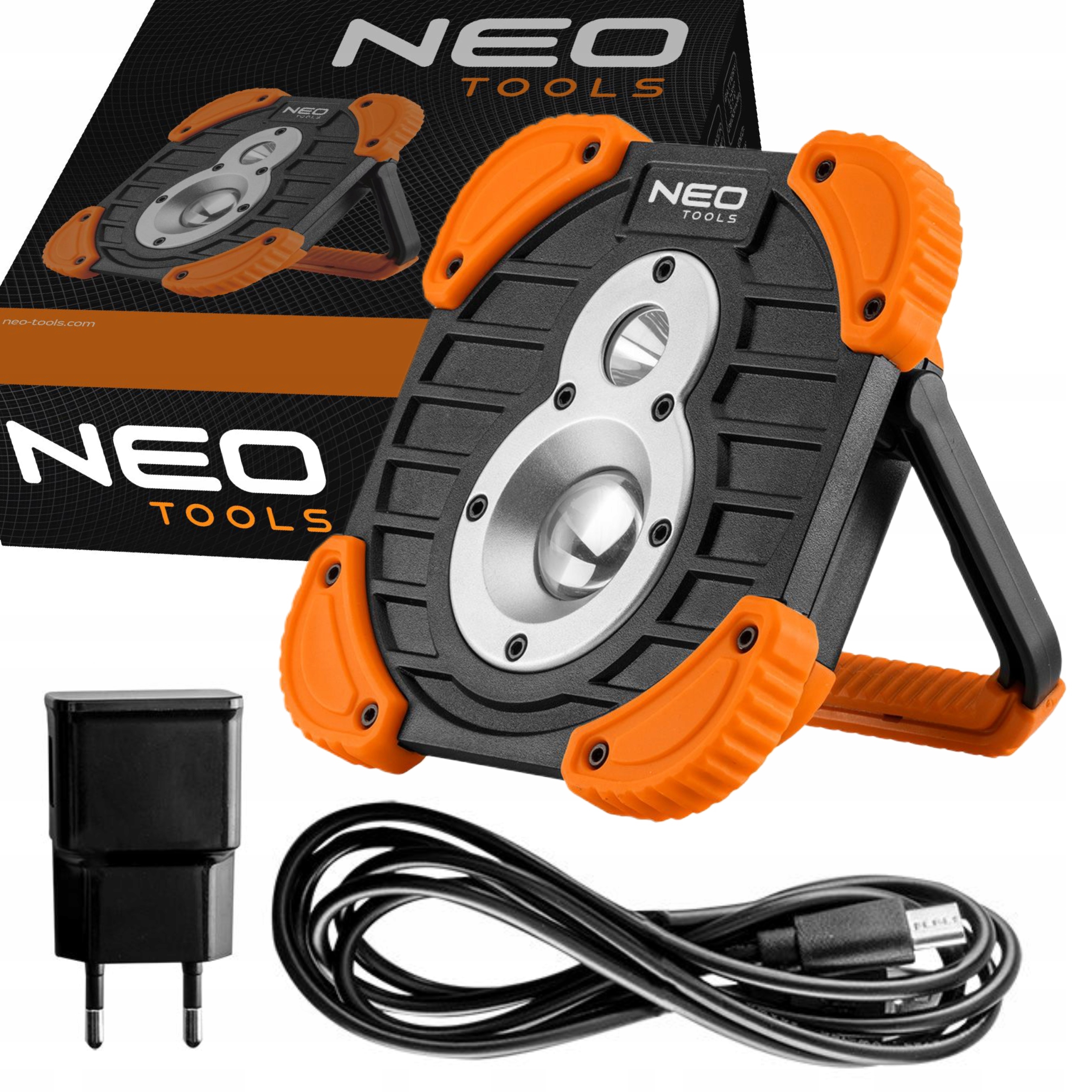 NEO LAMPA WARSZTATOWA AKU. COB+CREE 1000 lm 99-040
