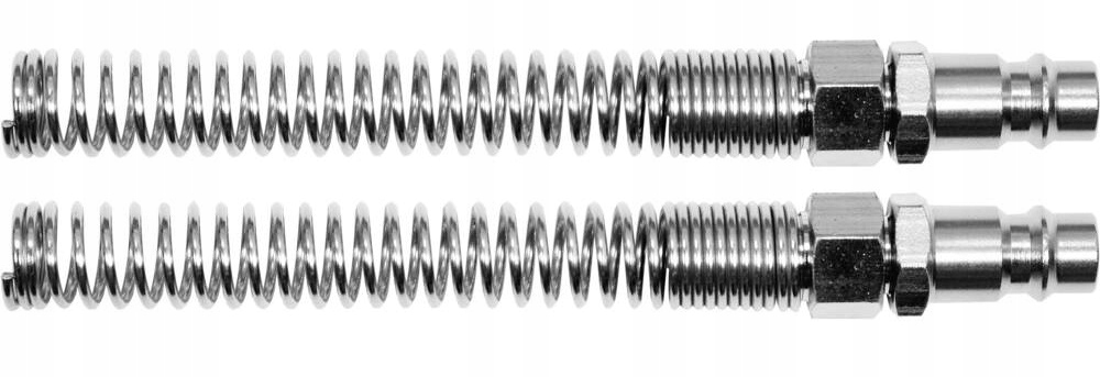 YATO STALOWE SZYBKOZŁĄCZE M ZE SPRĘZYNĄ NA WĄŻ 5X8MM 2 SZTUKI YT-24102
