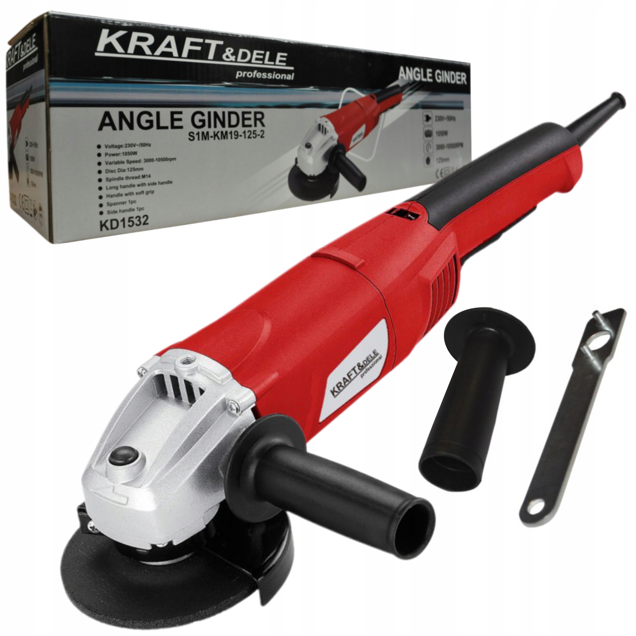 KRAFT&DELE SZLIFIERKA KĄTOWA ELEKTRYCZNA KĄTÓWKA 125MM 1050W KD1532