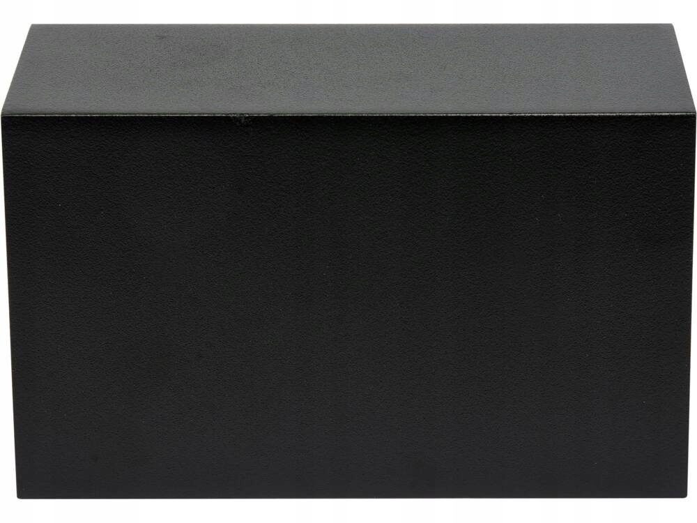 YATO LAMPA ŚCIENNA ZEWNĘTRZNA CZARNA ALUMINIOWA 2XGU10 KWADRATOWA YT-81903