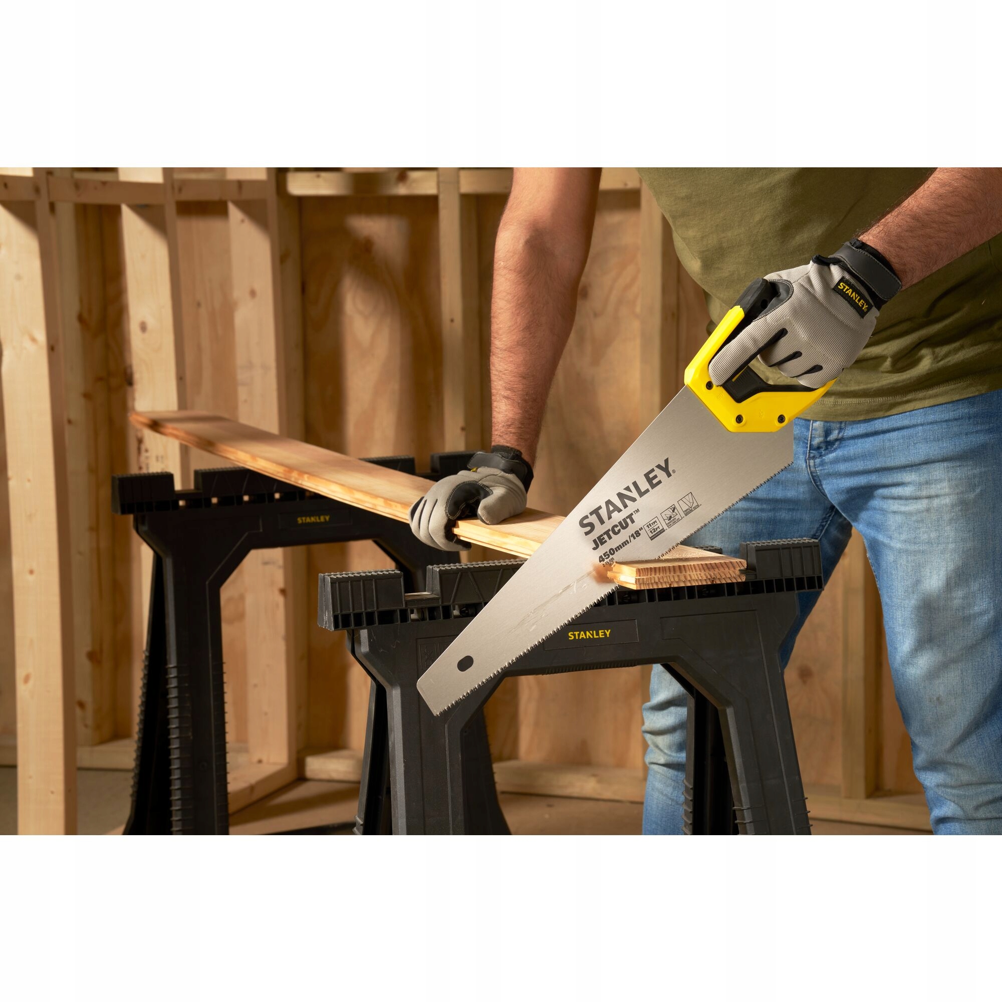 STANLEY 15-595 PIŁA RĘCZNA JET-CUT 450mm DO DREWNA FATMAX 2-15-595