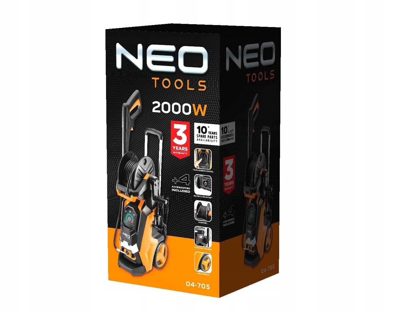 NEO MYJKA CIŚNIENIOWA 2000W CIŚNIENIE 150 BAR WĄŻ