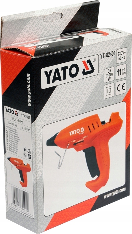 YATO PISTOLET DO KLEJU DO KLEJENIA NA GORĄCO 82401 + GRATIS 5 LASEK KLEJU