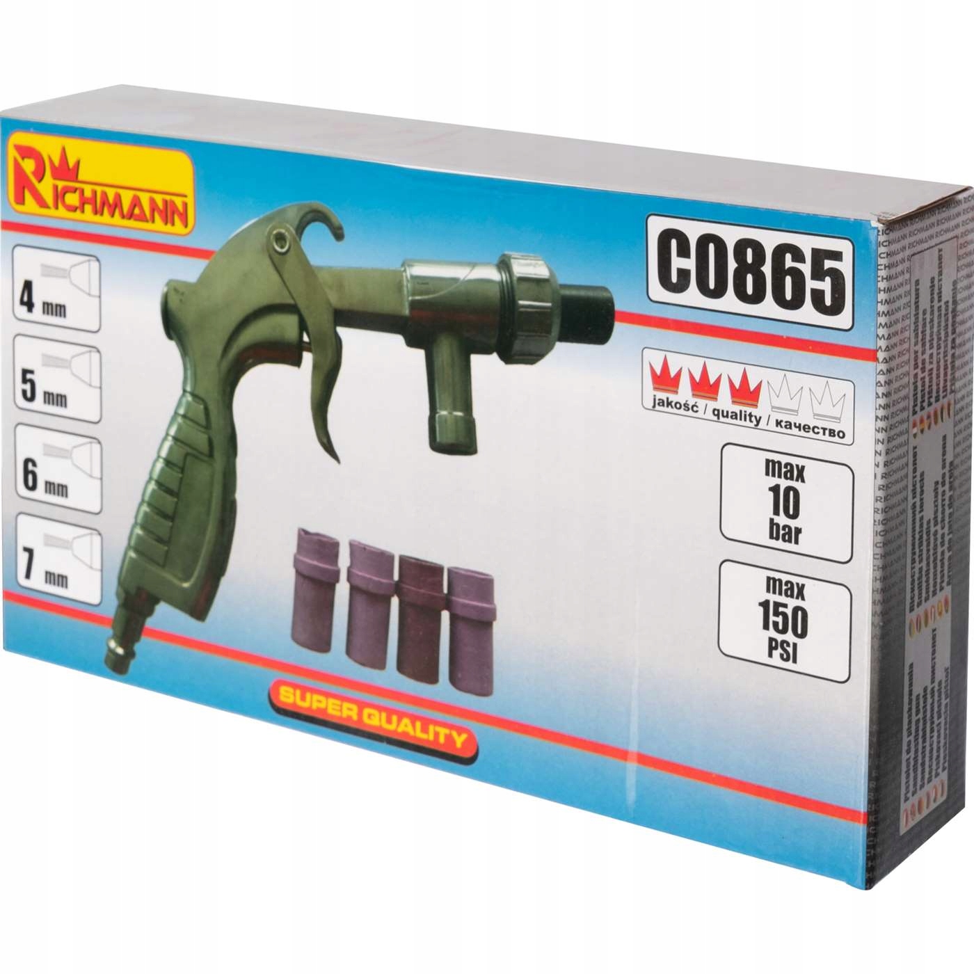 PISTOLET DO PIASKOWANIA BEZ ZBIORNIKA+DYSZE C0865