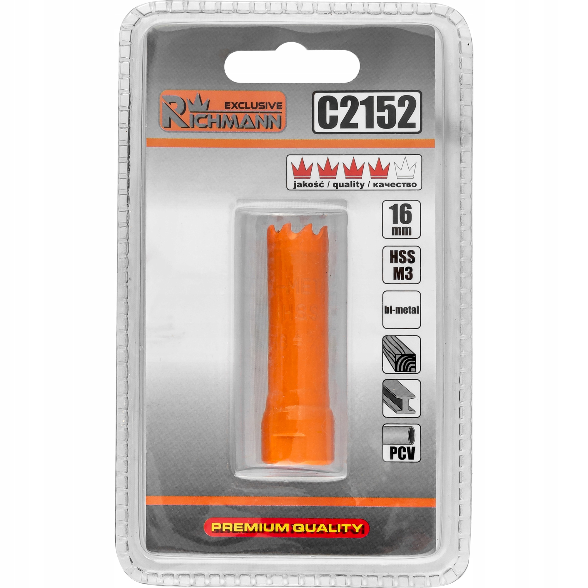 RICHMANN OTWORNICA BIMETAL HSS M3 16 MM C2152