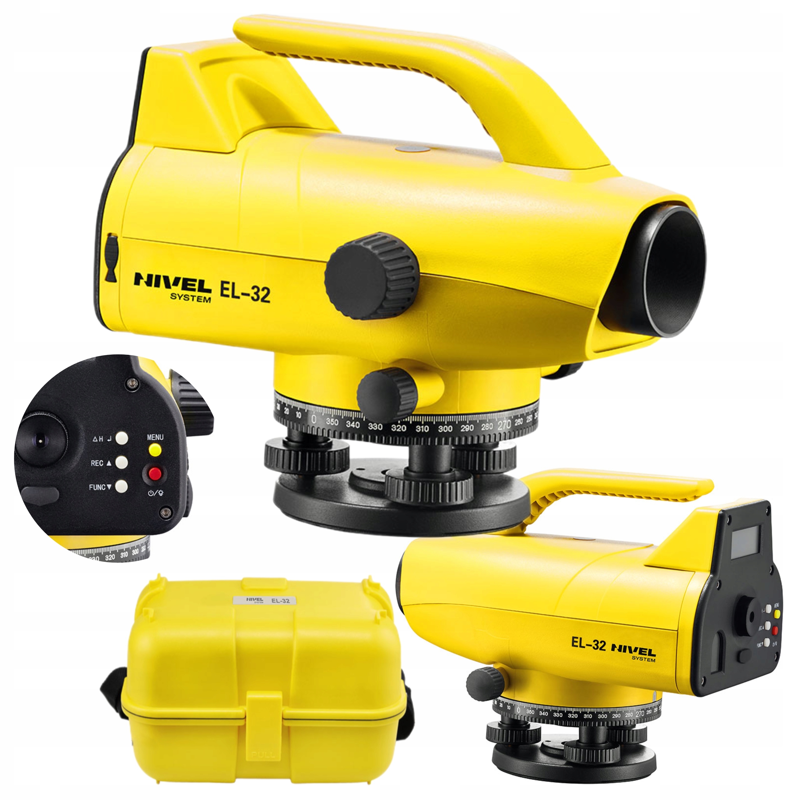 NIVEL SYSTEM NIWELATOR ELEKTRONICZNY micro-USB IP55 1,0mm/1km WALIZKA EL-32