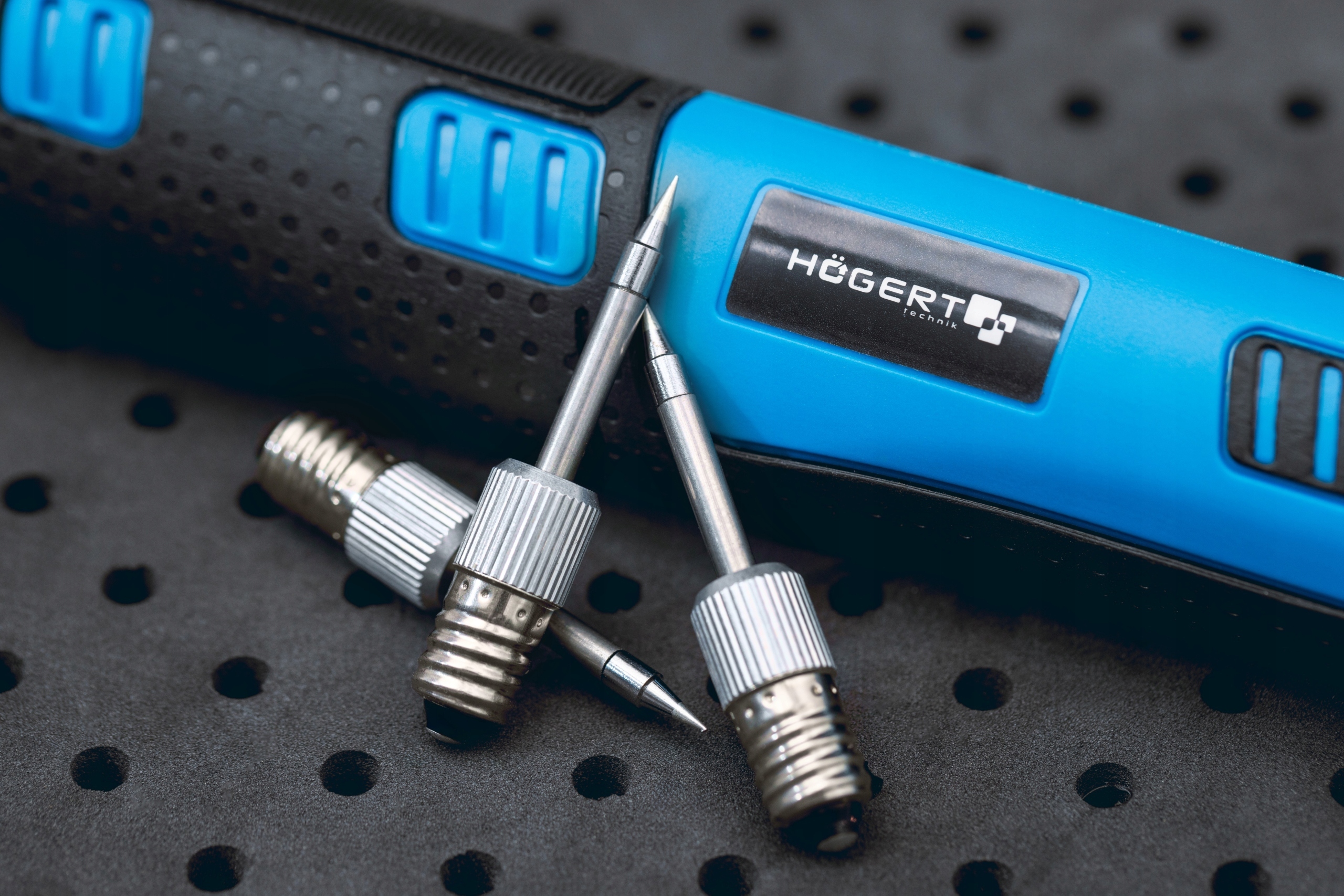 HOGERT ZESTAW GROTÓW DO LUTOWNICY AKUMULATOROWEJ 3szt UCHWYT E10 HT2C340