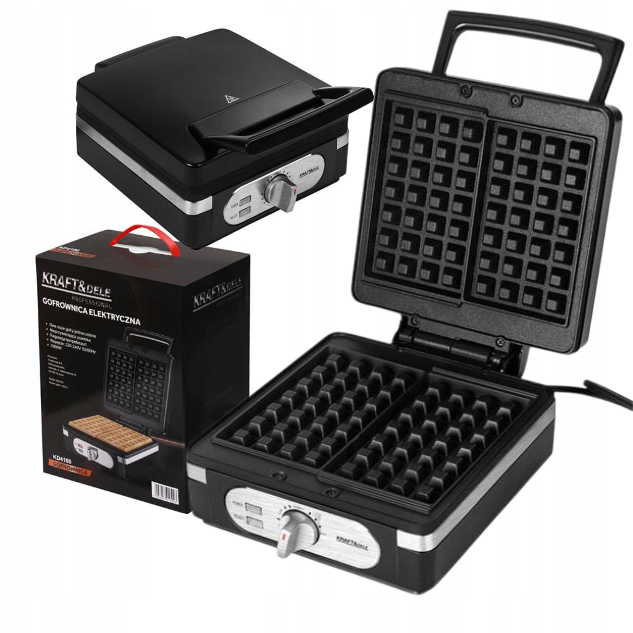KRAFT&DELE GOFROWNICA 2000W REGULACJA TEMPERATURY 3 STOPNI KD4100