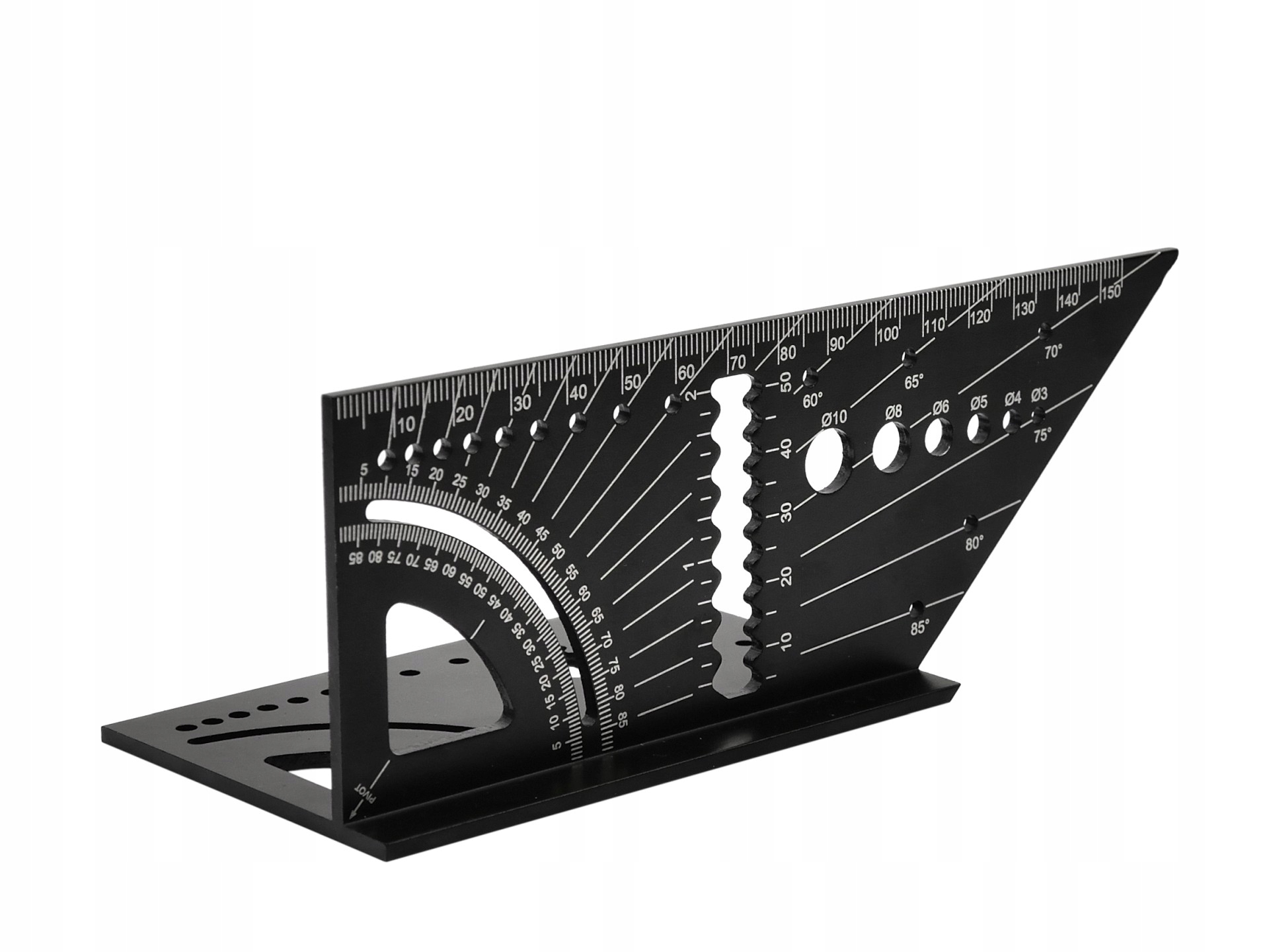 GEKO KĄTOWNIK STOLARSKI JAPOŃSKI TRÓJWYMIAROWY ALUMINIOWY SZABLON G29072