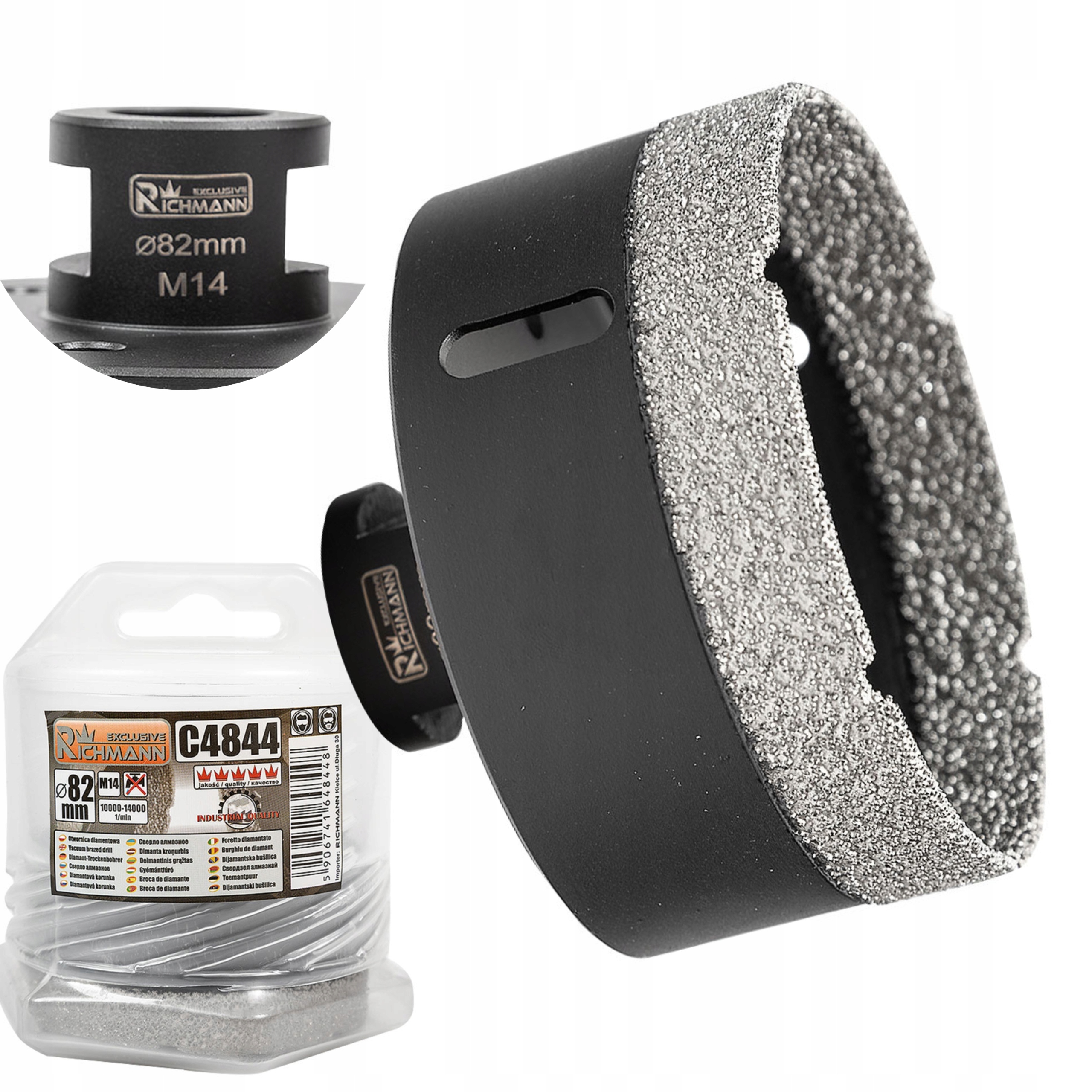 RICHMANN OTWORNICA DIAMENTOWA 82MM M14 KORONKA