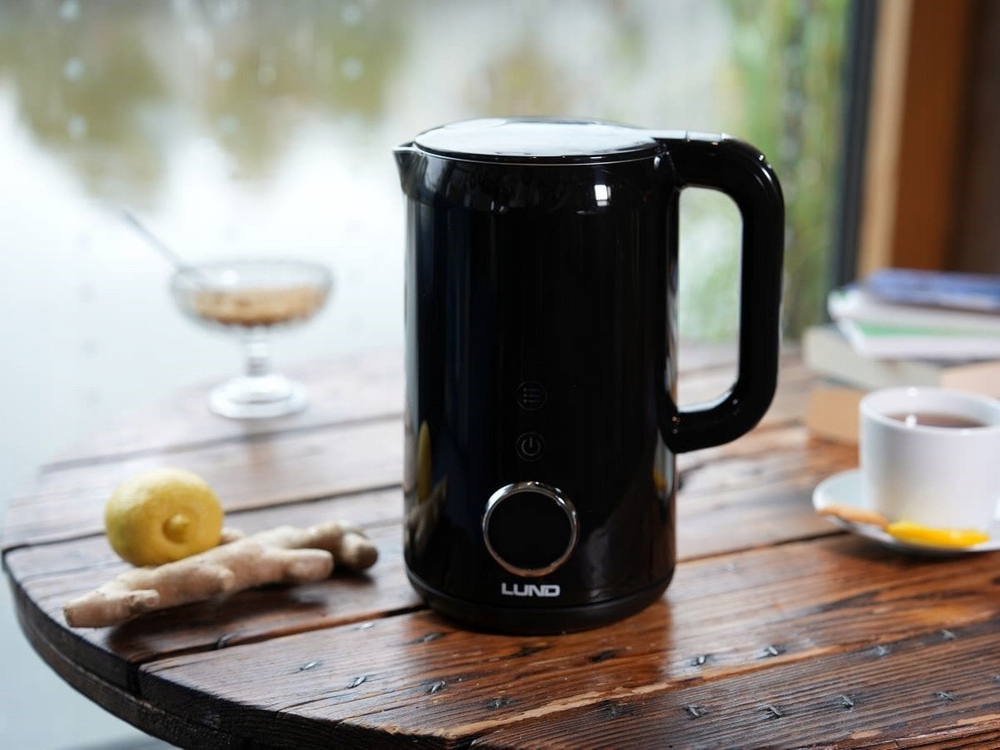 LUND CZAJNIK ELEKTRYCZNY 22000W 1,7L CZARNY Z REGULACJĄ TEMP. 40-100°68219