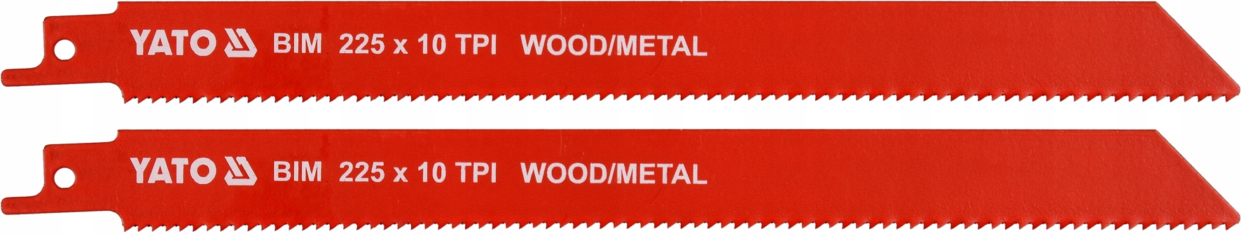 YATO BRZESZCZOTY DO DREWNA I METALU BIM 225MM 10TPI 2SZT ZESTAW YT-33933