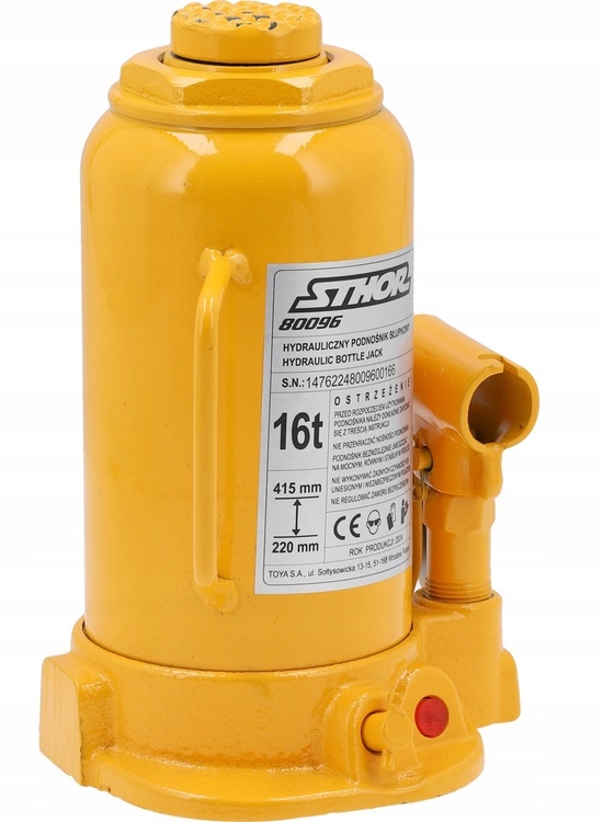 PODNOŚNIK HYDRAULICZNY SŁUPKOWY BUTELKOWY SAMOCHODOWY LEWAREK 16 TON 80096