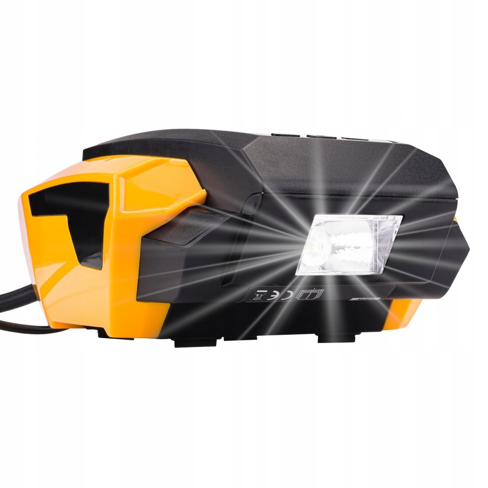 Kompresor BEZOLEJOWY Sprężarka Przenośna 12V LCD