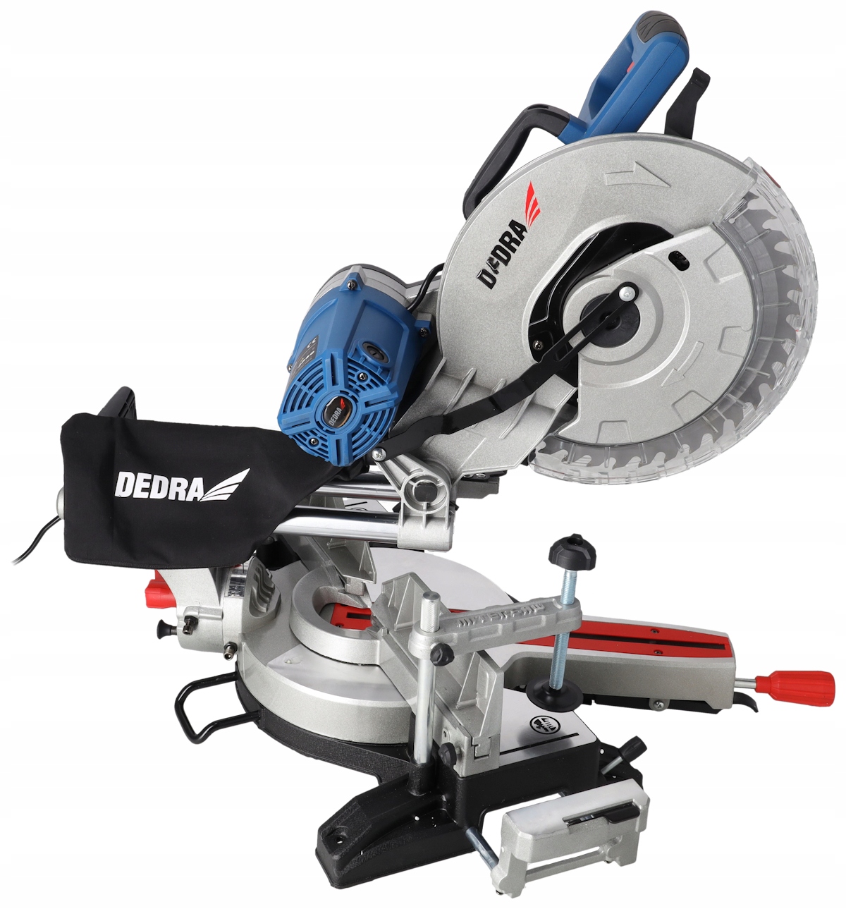 DEDRA PILARKA UKOSOWA Z POSUWEM DO DREWNA 305MM 2000W POCHYŁ W DWIE STRONY