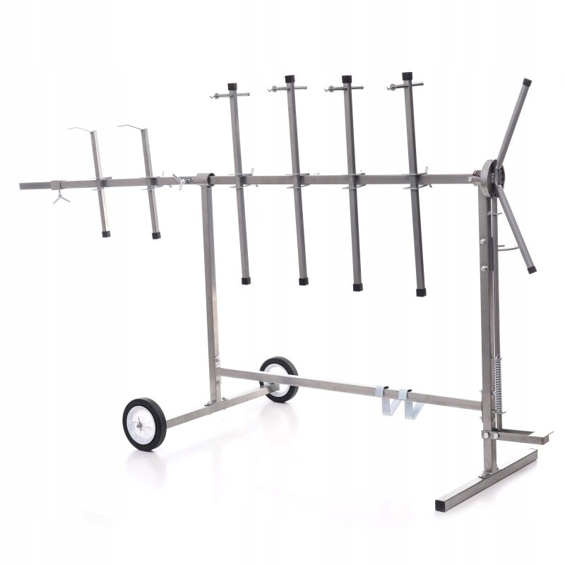 STOJAK LAKIERNICZY MALARSKI OBROTOWY KOŁA 6x RAMIONA DO MALOWANIA KAROSERII