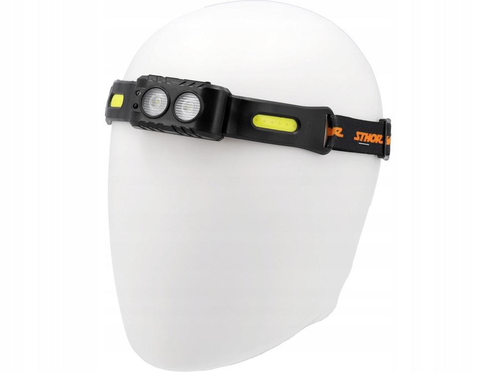 STHOR LATARKA CZOŁOWA 200LM AKUMULATOROWA IPX2 PRAKTYCZNA 5 TRYBÓW 88682
