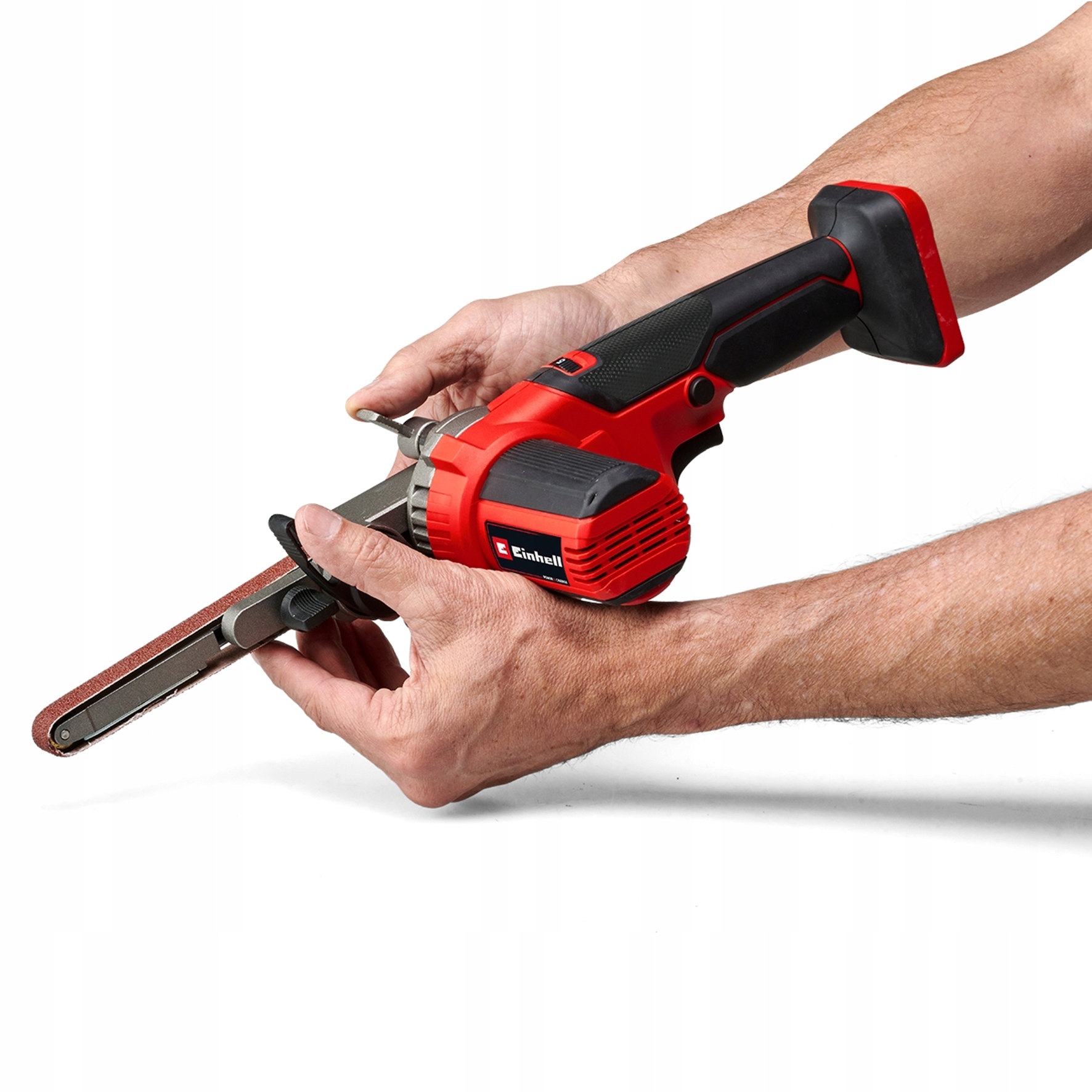 EINHELL AKUMULATOROWA SZLIFIERKA TAŚMOWA TE-BF 18 Li-solo 18V TORBA + TAŚMY