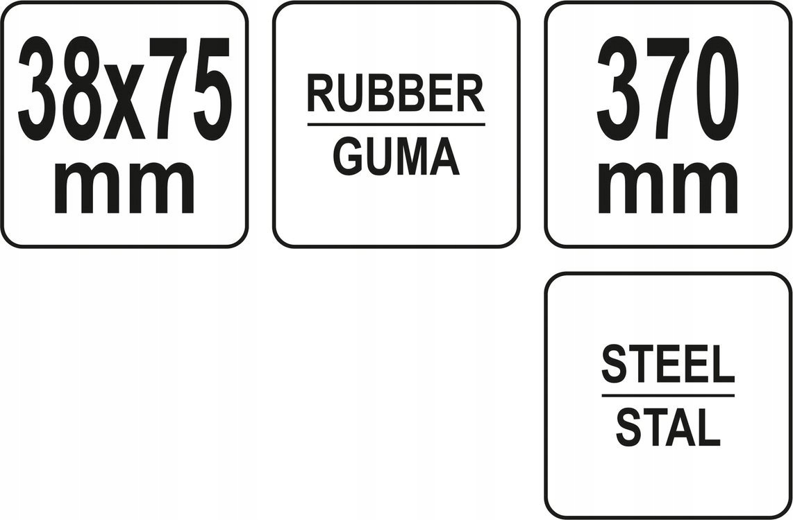 YATO ZESTAW WAŁEK DOCISKOWY 75 MM Z UCHWYTEM STALOWYM DO TAPET YT-44151