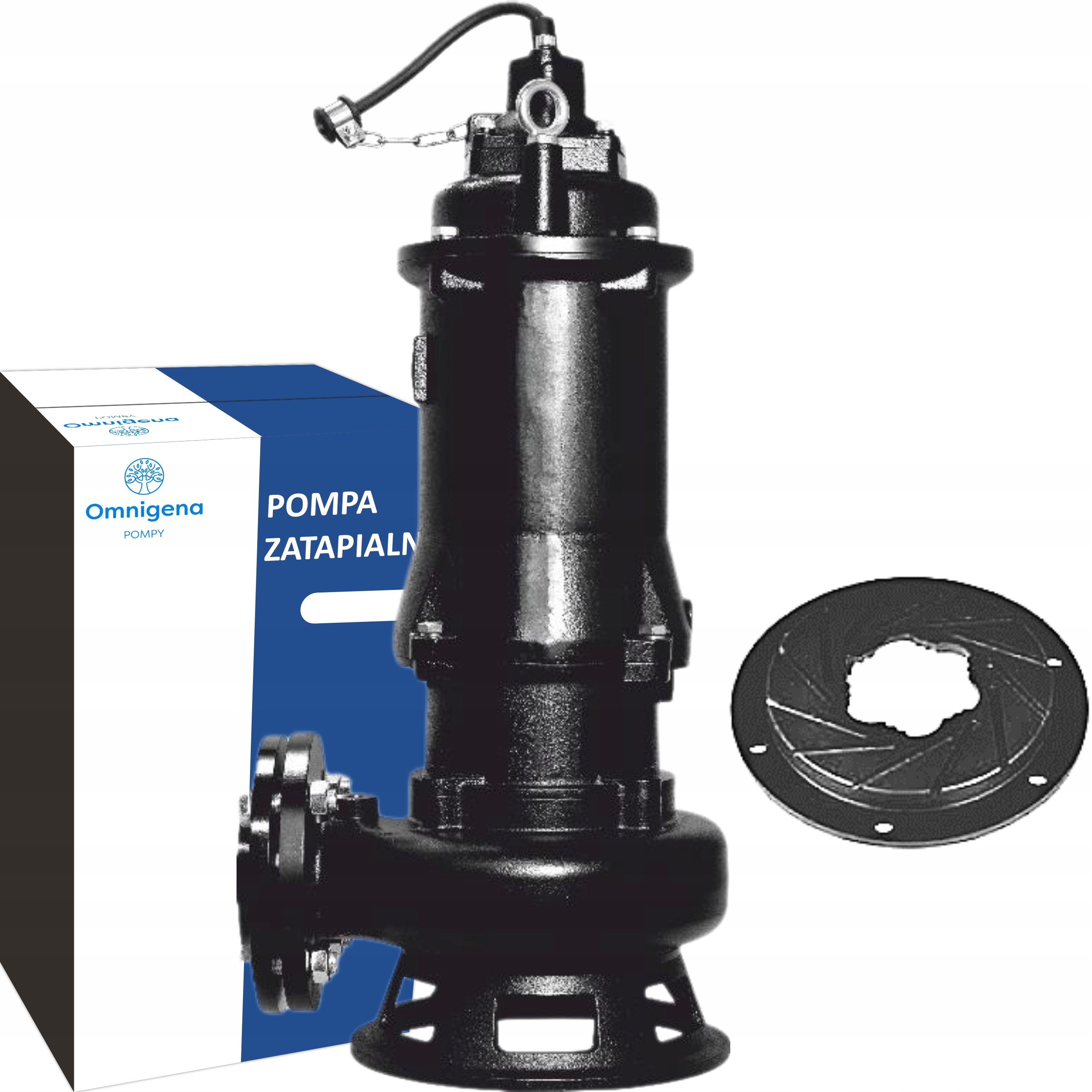 OMNIGENA WQ 60-10-4 POMPA ZATAPIALNA 4kW 400V DO WODY BRUDNEJ +8m KABEL