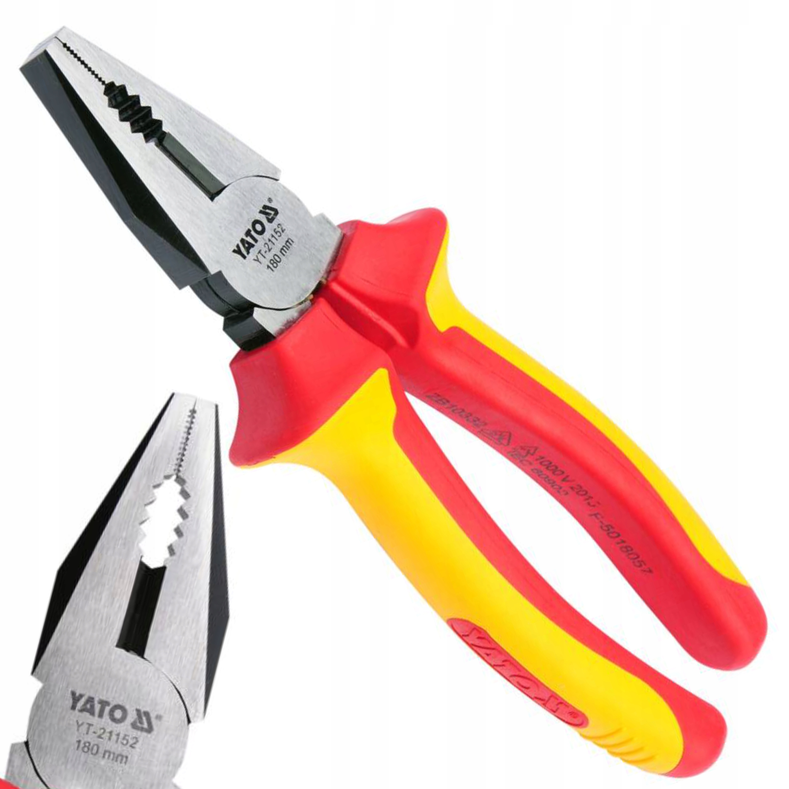YATO SZCZYPCE UNIWERSALNE 180MM IZOLOWANE VDE 1000V KOMBINERKI YT-21152