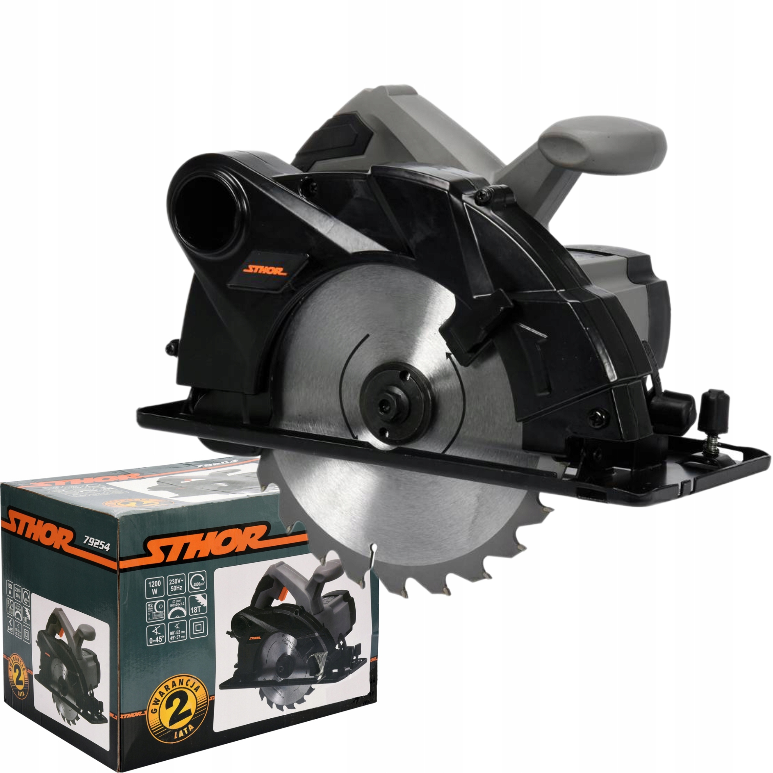 PIŁA PILARKA TARCZOWA 1200W 160 MM DO DREWNA MOCNA