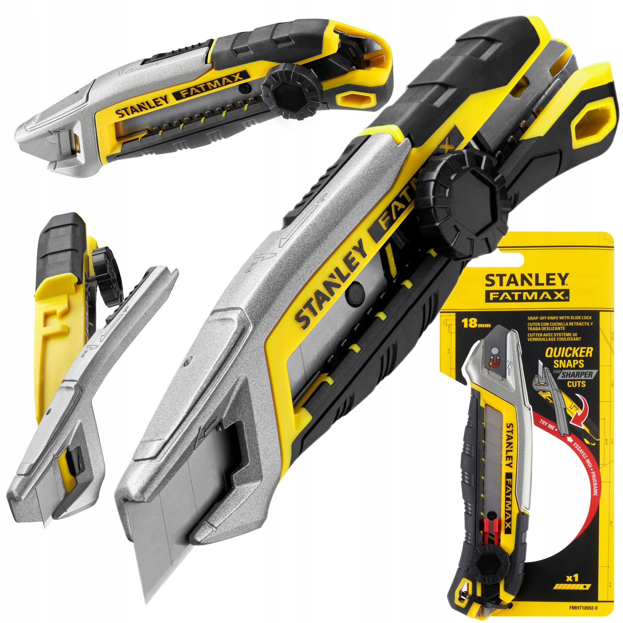 STANLEY NÓŻ ZINTEGROWANY SYSTEM OSTRZA BLOK ŚRUBOWA 18MM FATMAX FMHT10592