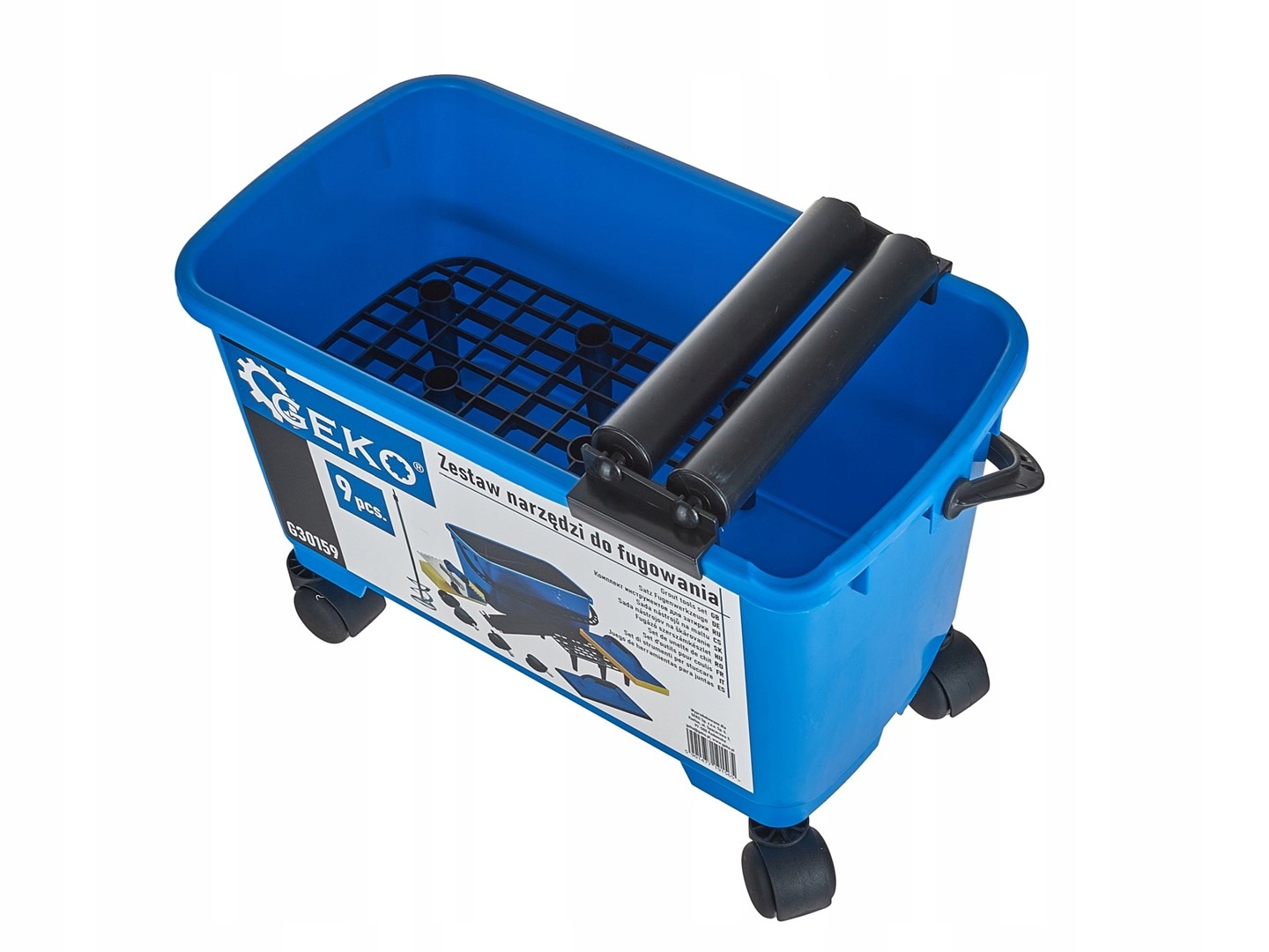 GEKO ZESTAW GLAZURNICZY DO FUGOWANIA 9EL. WIADRO PACKI ROLKI KRATKA G30159