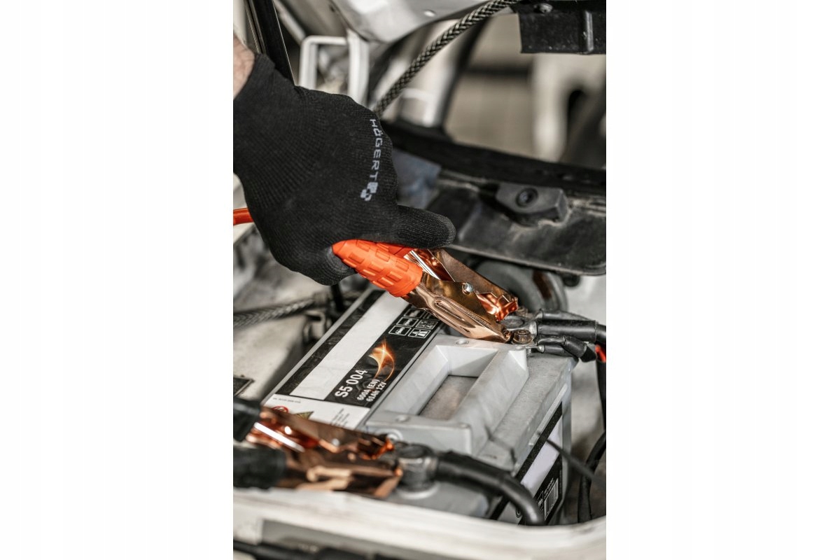 HOGERT KABLE PRZEWODY ROZRUCHOWE AKUMULATORA 400A 3M AWARYJNE URUCHAMIANIE