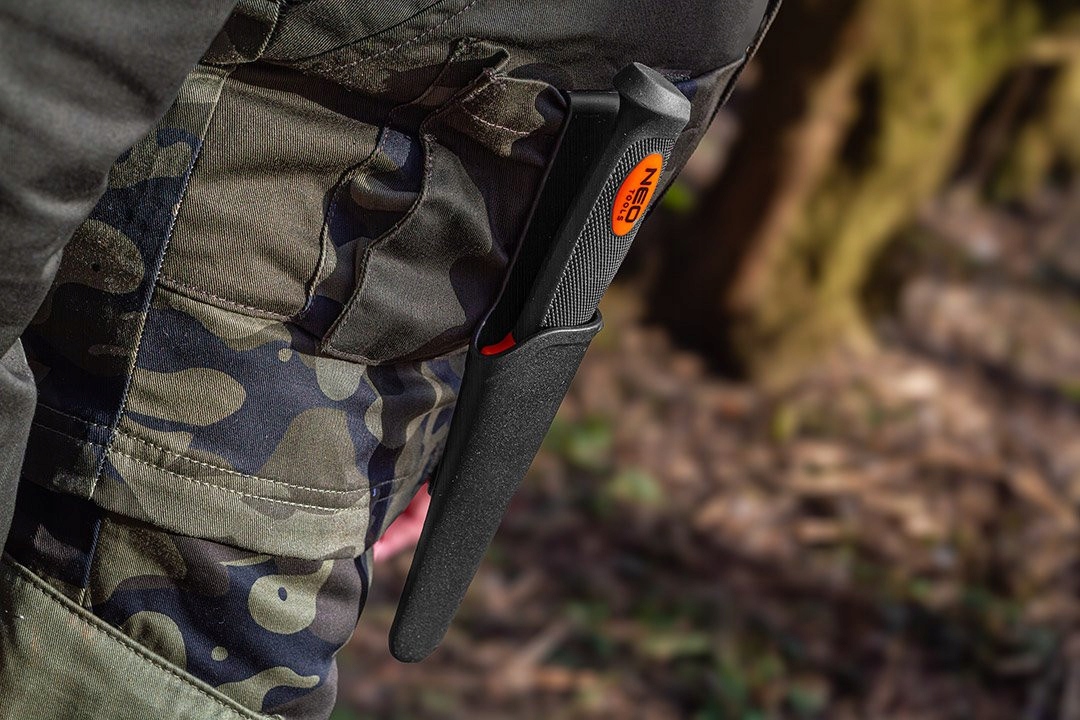 NEO TOOLS NÓŻ FINKA ZE STALI NIERDZEWNEJ 22cm KABURA POUCH NA PASEK 63-175