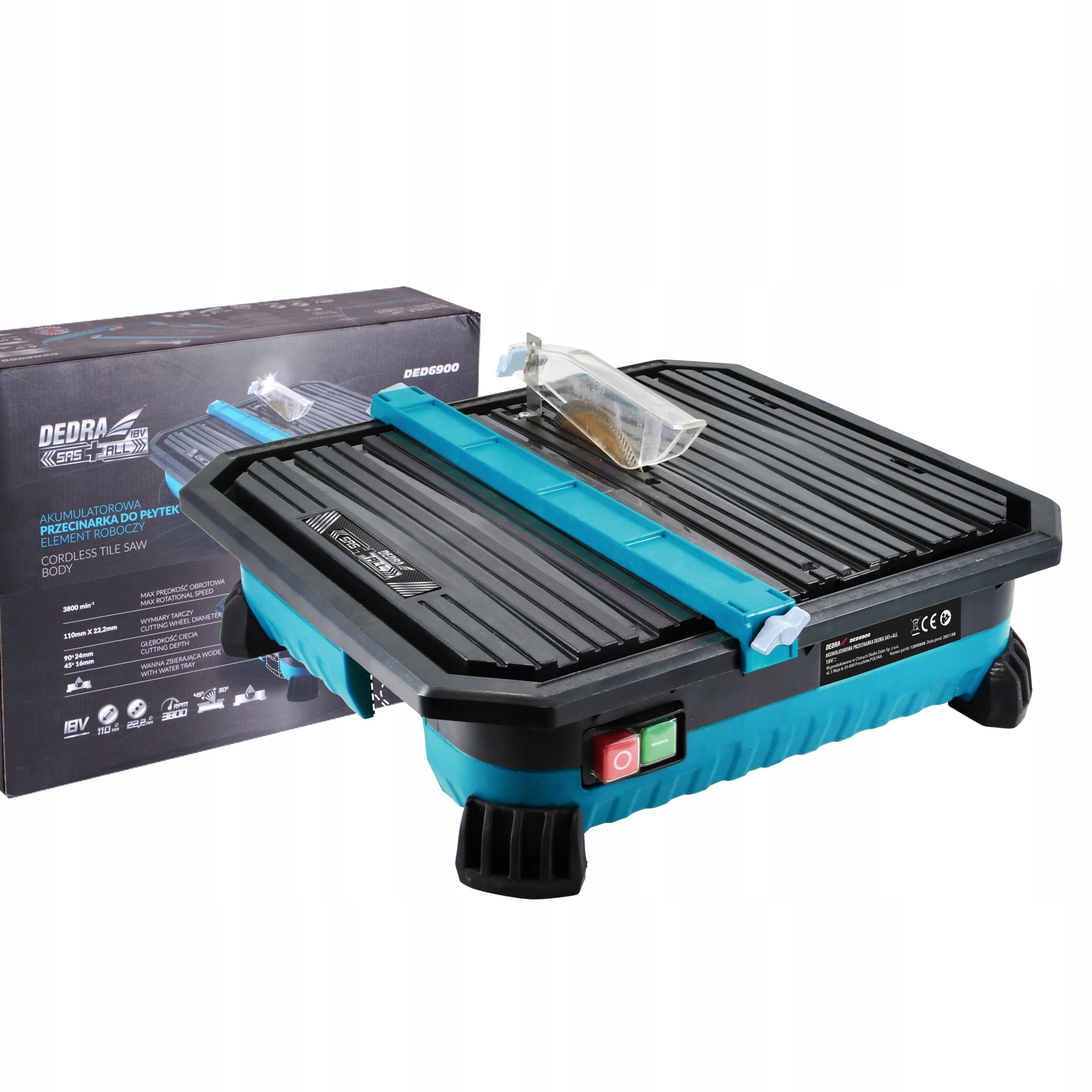 DEDRA PRZECINARKA AKU PIŁA DO PŁYTEK 18V 110mm 5Ah