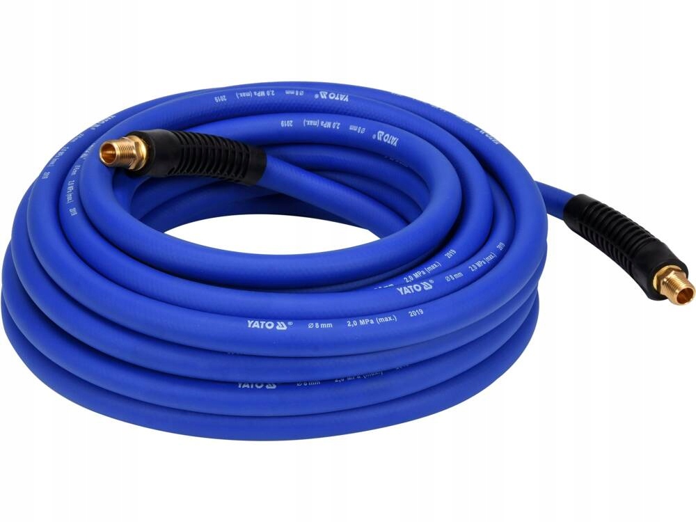 YATO WĄŻ PRZEWÓD PNEUMATYCZNY HYBRYDOWY 10m 1/4'' fi 8.0mm ZAKUTY YT-24233