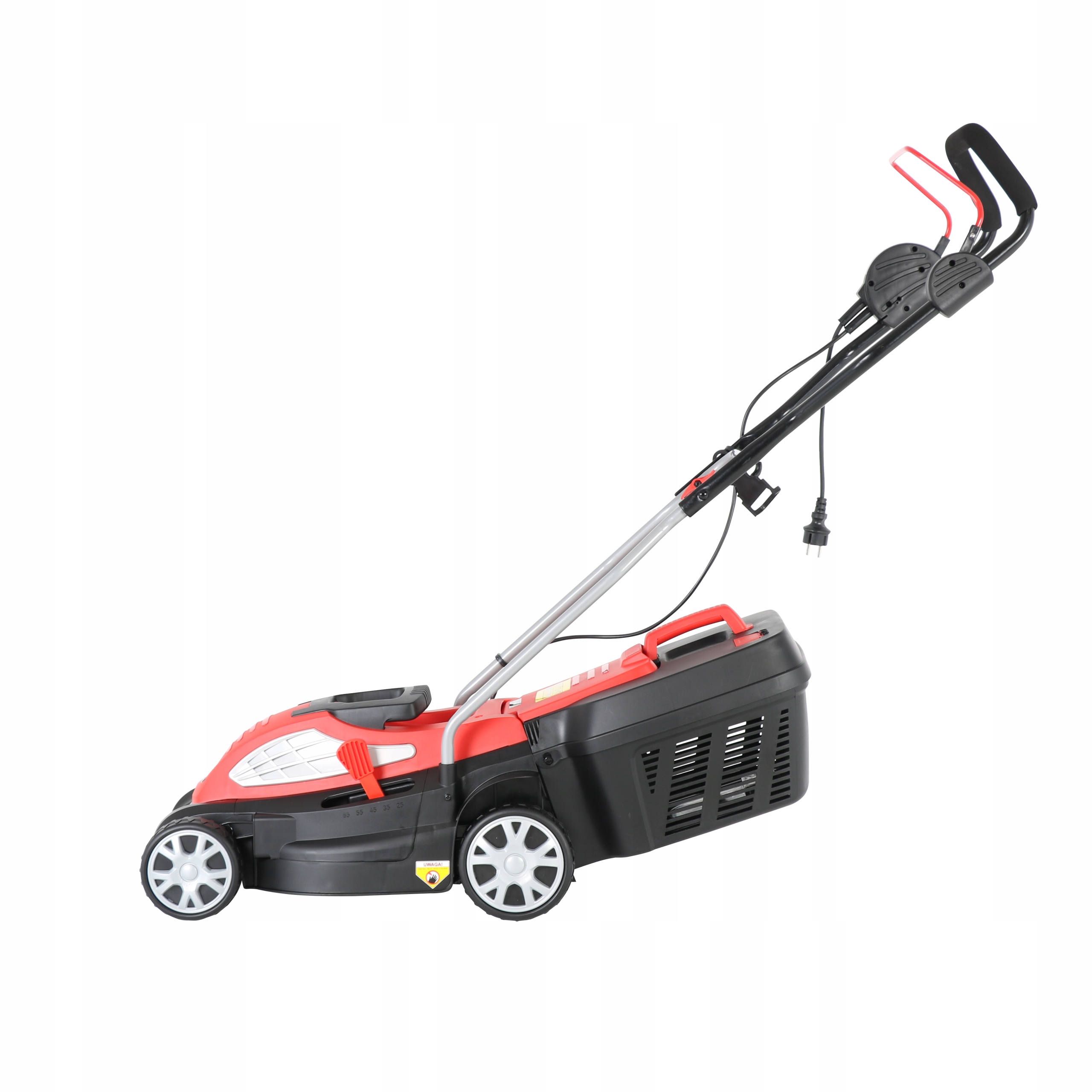 KOSIARKA ELEKTRYCZNA 1400W 34CM 2W1 MOCNA KOSZ 35L