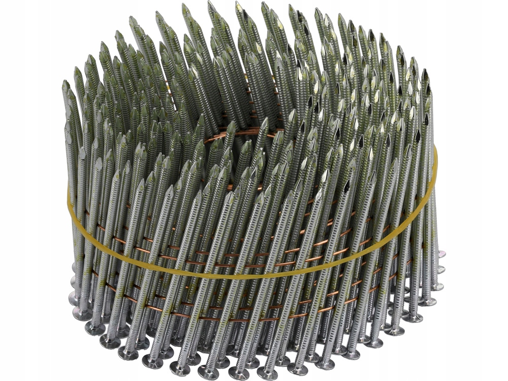 GWOŹDZIE BĘBNOWE 64x2,5mm 3600szt. DO GWOŹDZIAREK PIERŚCIENIOWE OCYNKOWANE