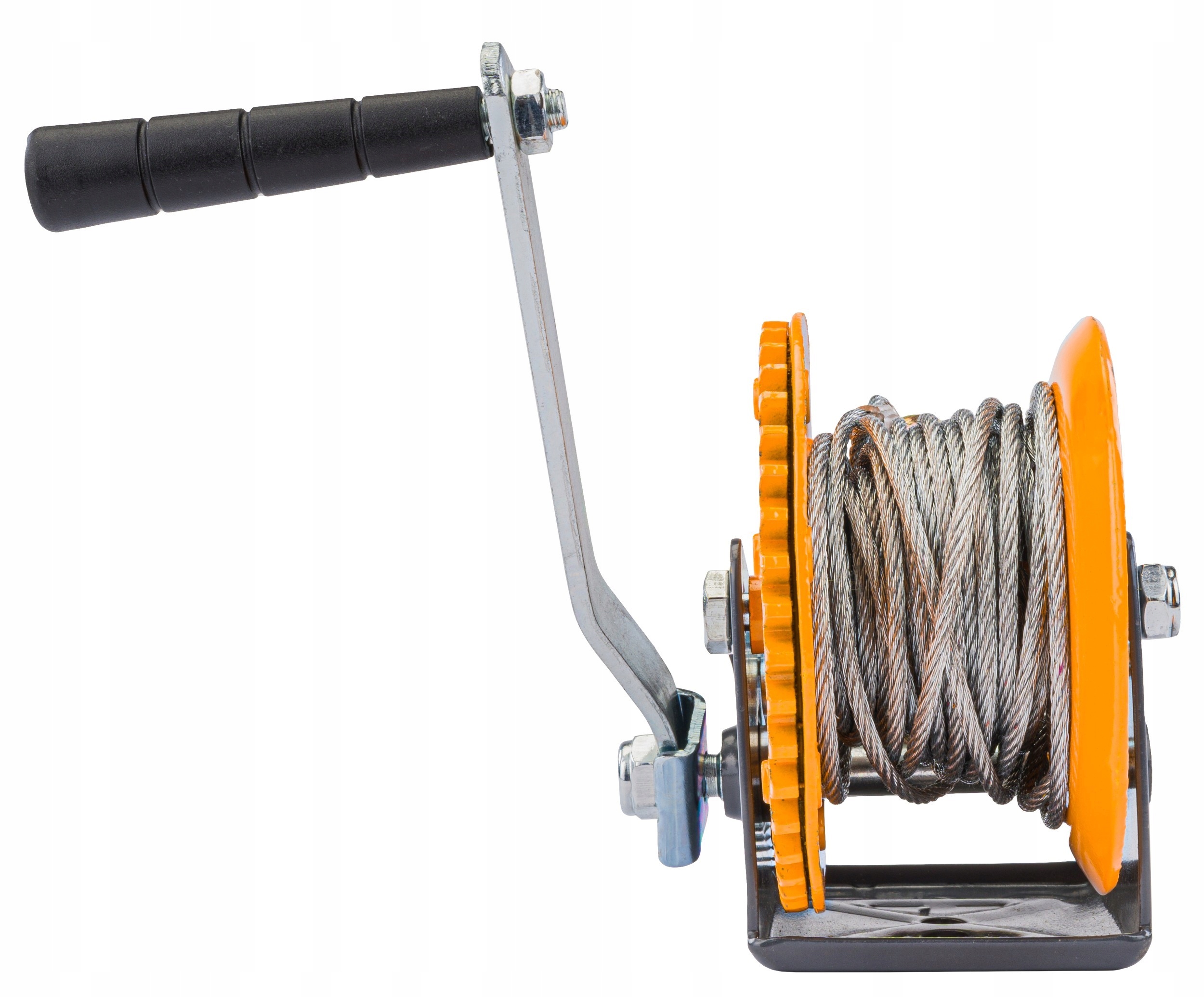 LINOWA WCIĄGARKA WYCIĄGARKA KORBOWA RĘCZNA 545KG 10M NA KORBĘ ŁÓDKA LAWETA