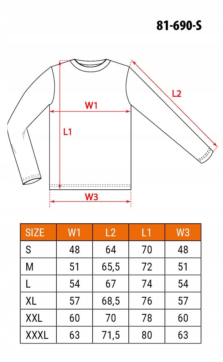 NEO KOSZULKA DŁUGI RĘKAW SZARA BAWEŁNIANA Longsleeve CE 81-690 ROZMIAR S