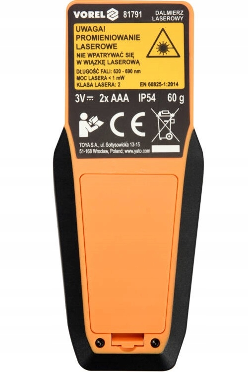 DALMIERZ LASEROWY MIERNIK ODLEGŁOŚCI KUBATURY 50M 81791