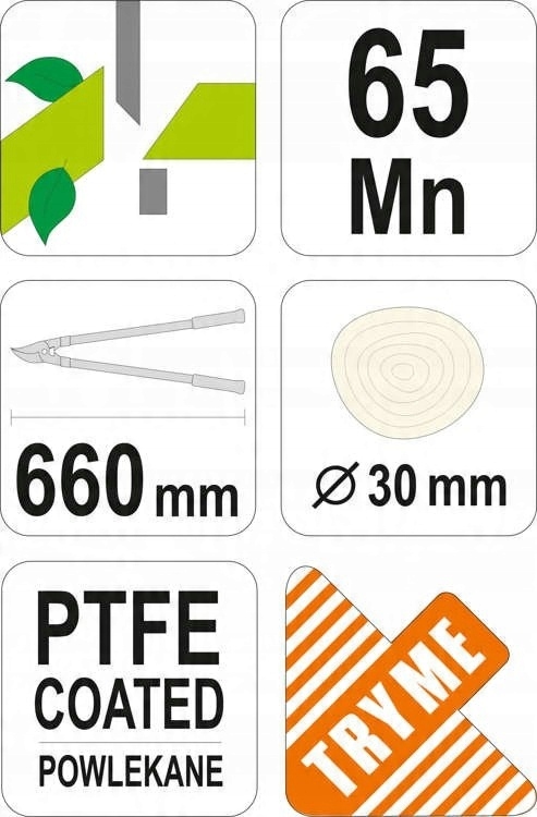 DUŻY OGRODOWY SEKATOR DO GAŁĘZI 660MM FLO 99109