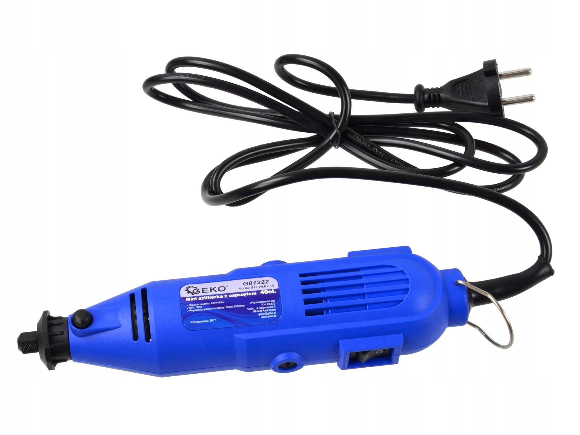 GEKO MULTISZLIFIERKA MINI SZLIFIERKA Z OSPRZĘTEM 40EL. WALIZKA G81222 170W