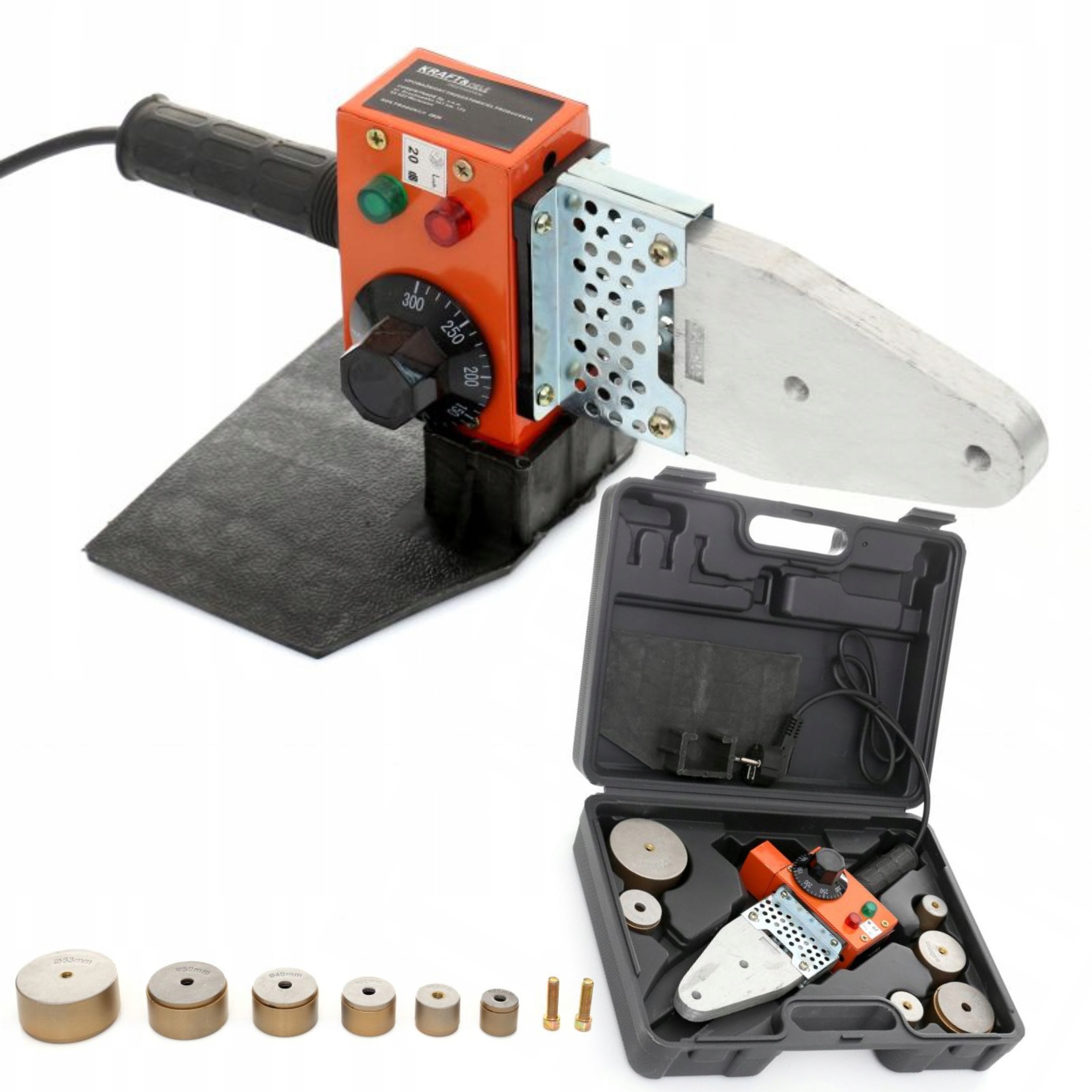 ZGRZEWARKA ZGRZEWARKI SPAWARKA DO RUR PCV PP 1500W MATRYCE 20-63MM KRAFT
