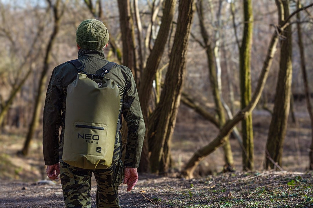 NEO PLECAK WODOODPORNY 40L 28x65cm PVC 500D WATERPROOF 63-162 SURVIVALOWY