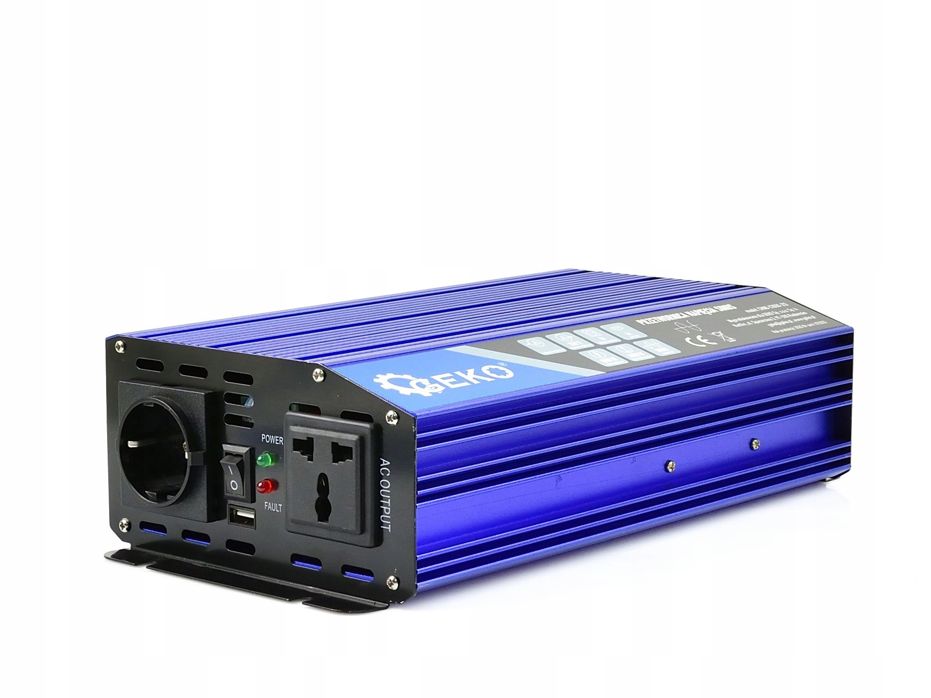 PRZETWORNICA NAPIĘCIA 24V / 230V 1000/2000W SINUS
