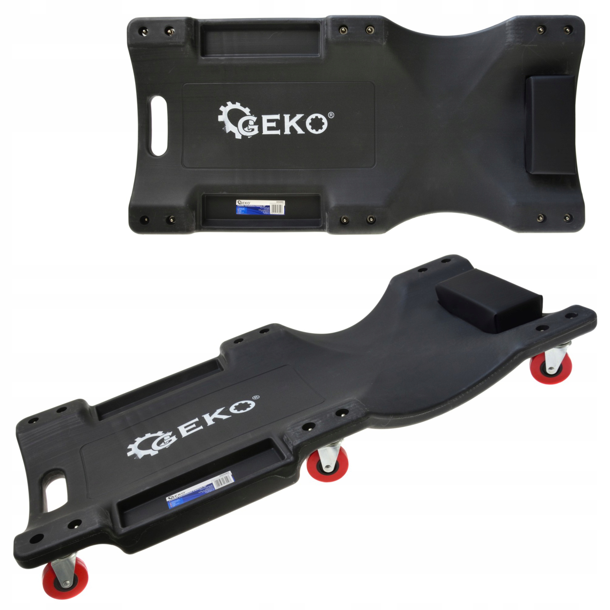 LEŻANKA WARSZTATOWA 6 KOŁOWA WÓZEK WARSZTATOWY PODGŁÓWEK 36" 150 kg 90x40cm