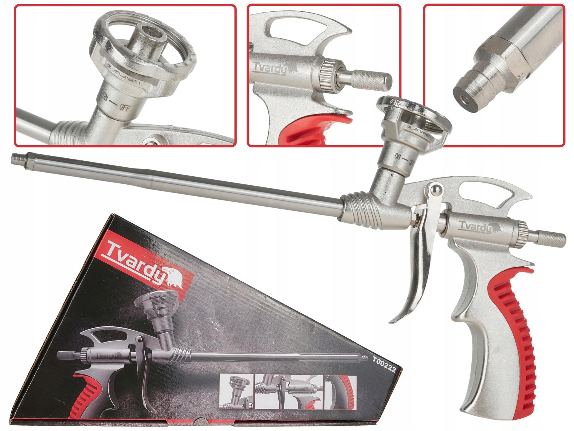 TVARDY PISTOLET DO PIANY PIANKI MONTAŻOWEJ SAMOCZYSZCZĄCY NO-CLEAN T00222