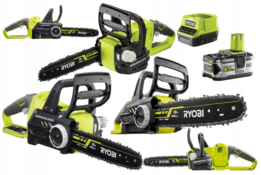 RYOBI PIŁA PILARKA ŁAŃCUCHOWA GAŁĘZIÓWKA AKUM. 18V 30cm RCS18X3050F +5Ah