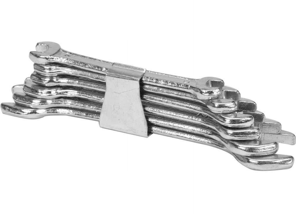KOMPLET ZESTAW KLUCZE PŁASKIE 6-22 MM 8 SZTUK CLIP 50590