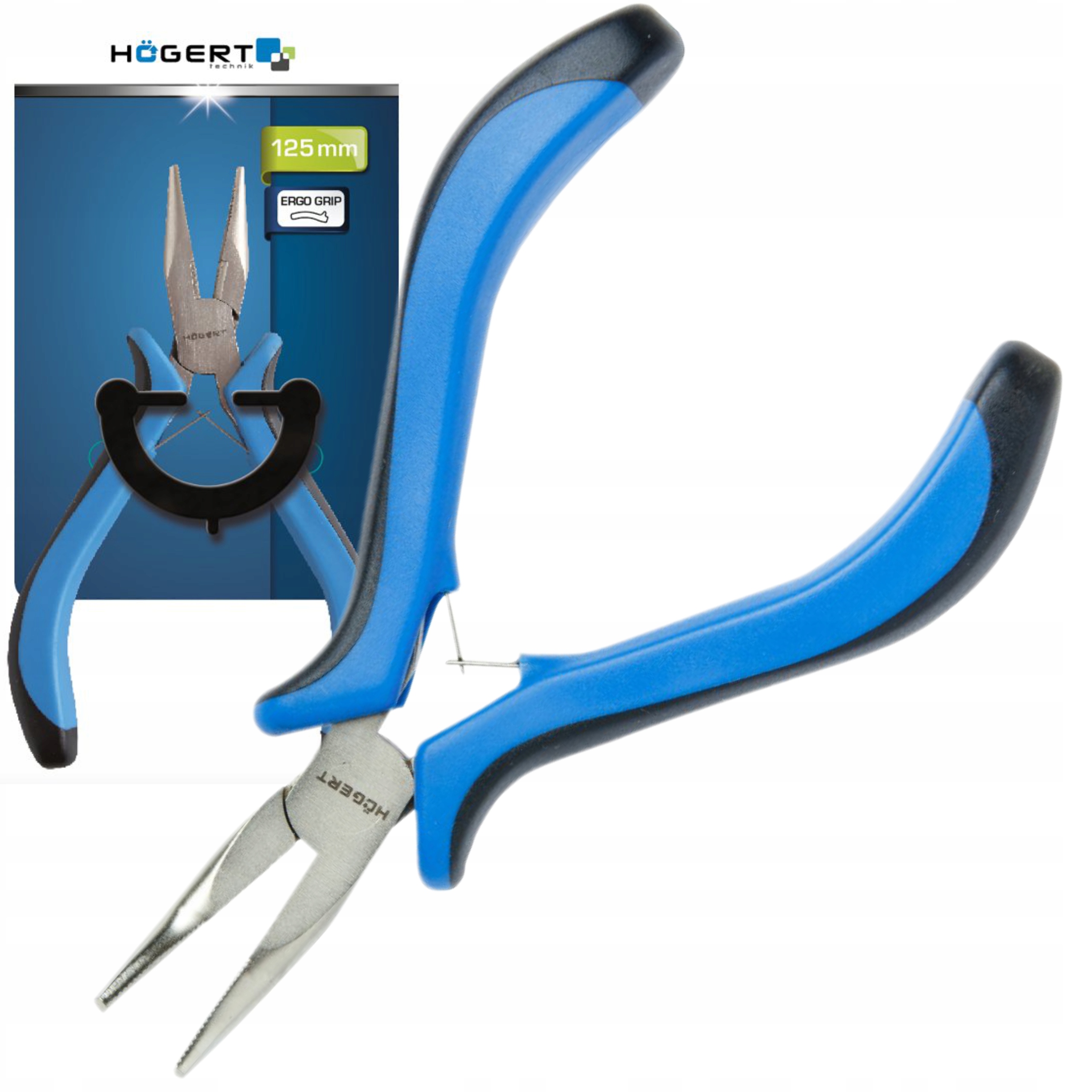 HOGERT SZCZYPCE PRECYZYJNE WYGIĘTE 125 MM 50-55 hrc HT1P056